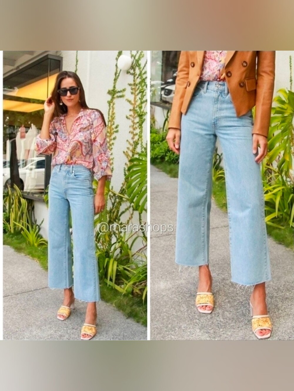 SLVRLAKE Grace High-Rise Stretch Wide Crop Jeans